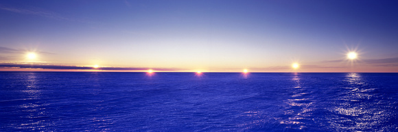 Midnight sun, Amery Ice Shelf