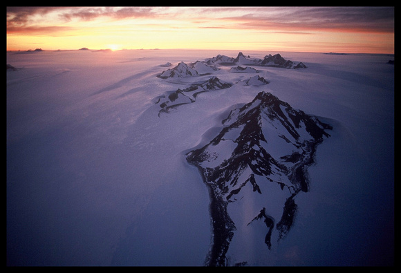 Aerial view, Prince Charles Mountains
